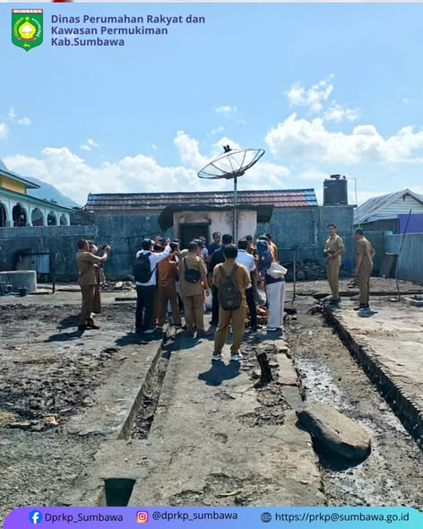 Peninjauan Lokasi Kebakaran di Desa Lenangguar oleh Wakil Bupati Sumbawa
